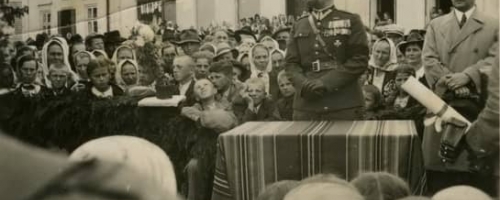 Jeleśnia 1939 r. przekazanie zbiórki na rzecz wojska